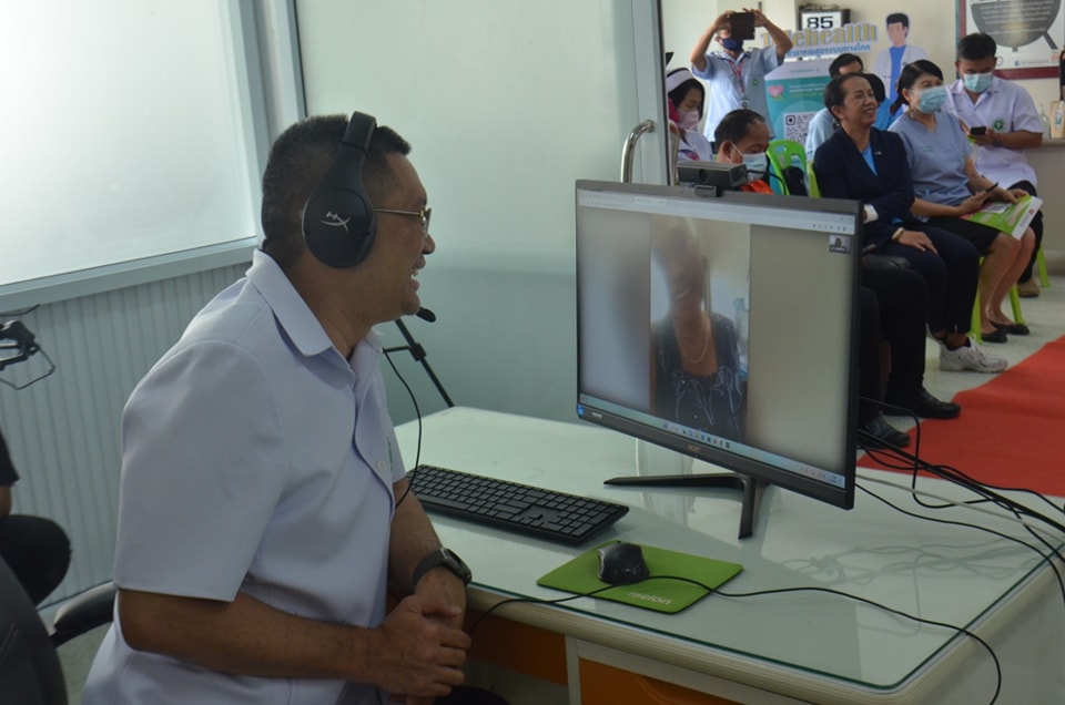 The Telehealth Center, the first remote healthcare center of a community hospital in Surin province, was opened.